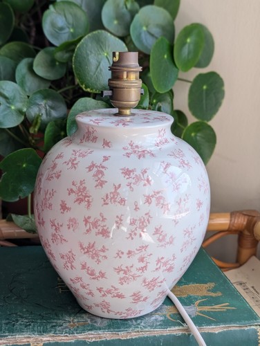 Vintage pink floral ceramic - vintage,